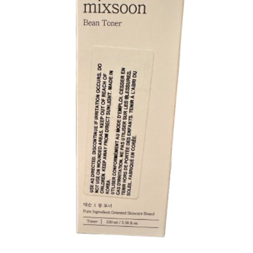Korean Skincare Bean Toner 100ml - New